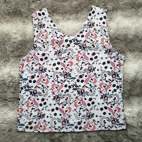 🖤 2/30$ 🖤 Blue cami, camisole top with flowers - Picture 3 of 5